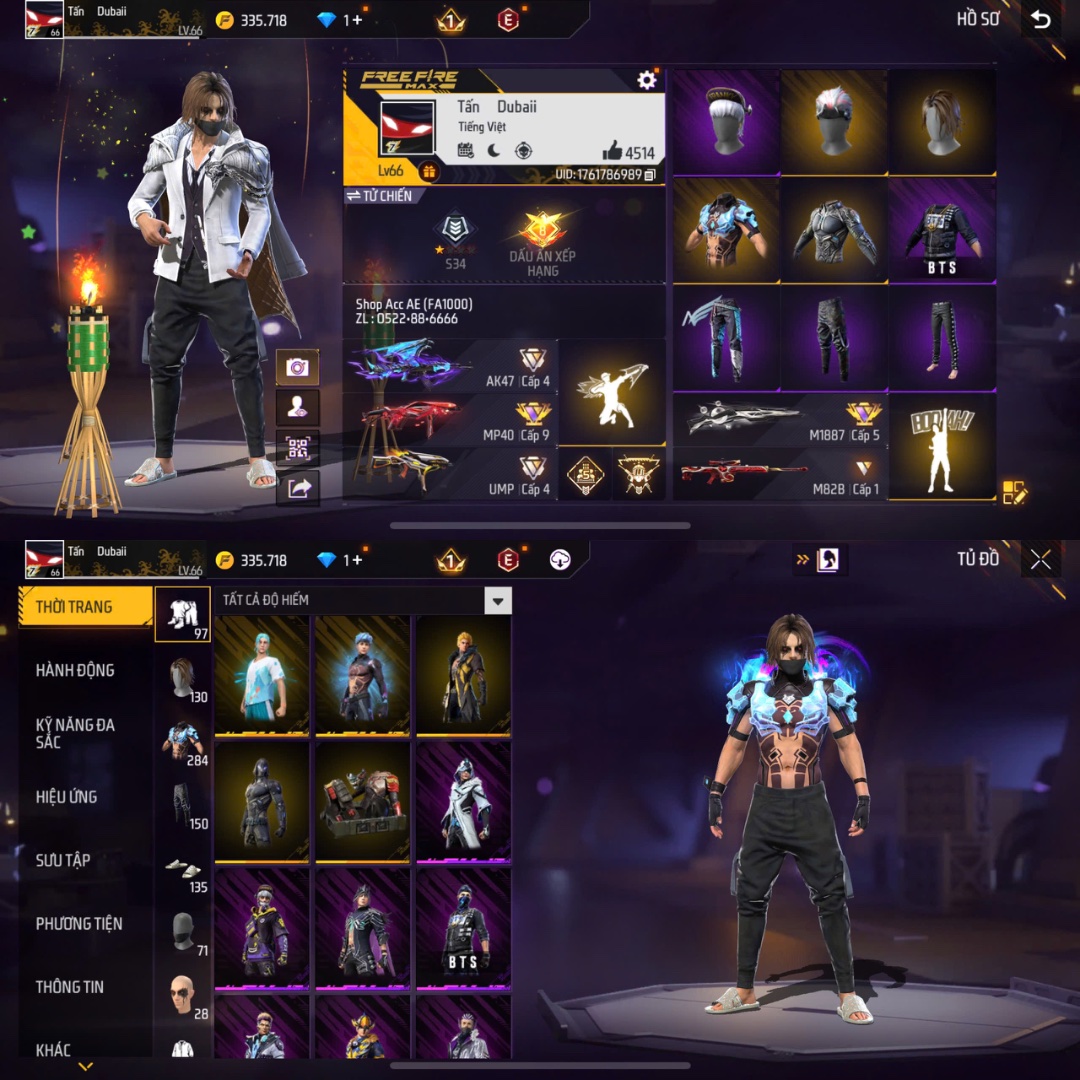 Tài khoản Free Fire #FA1000